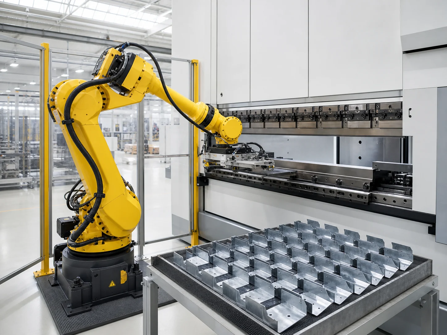 Robot-assisted press-brake forming workflow